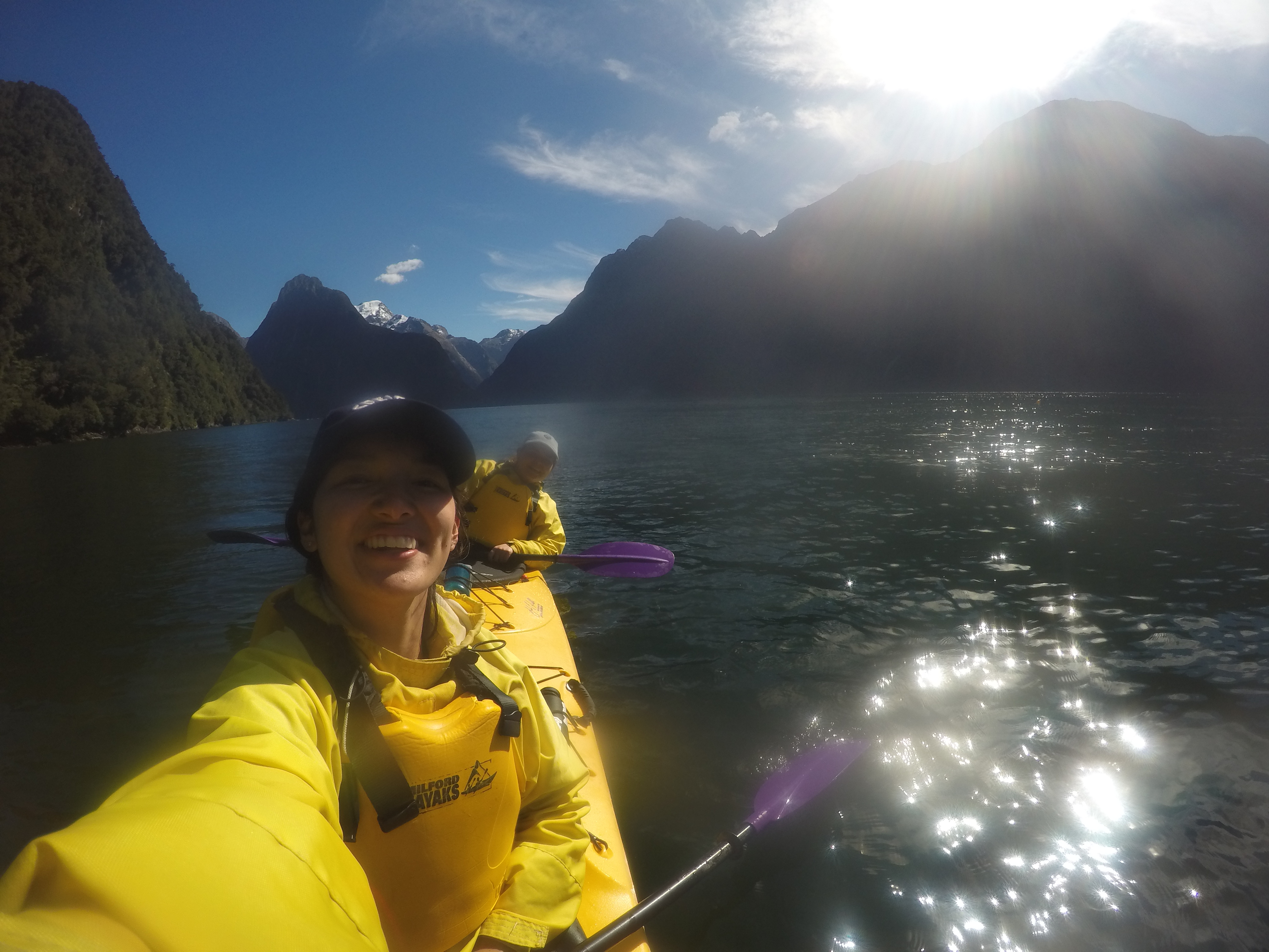 Low quality selfie feat. high quality sea kayakers