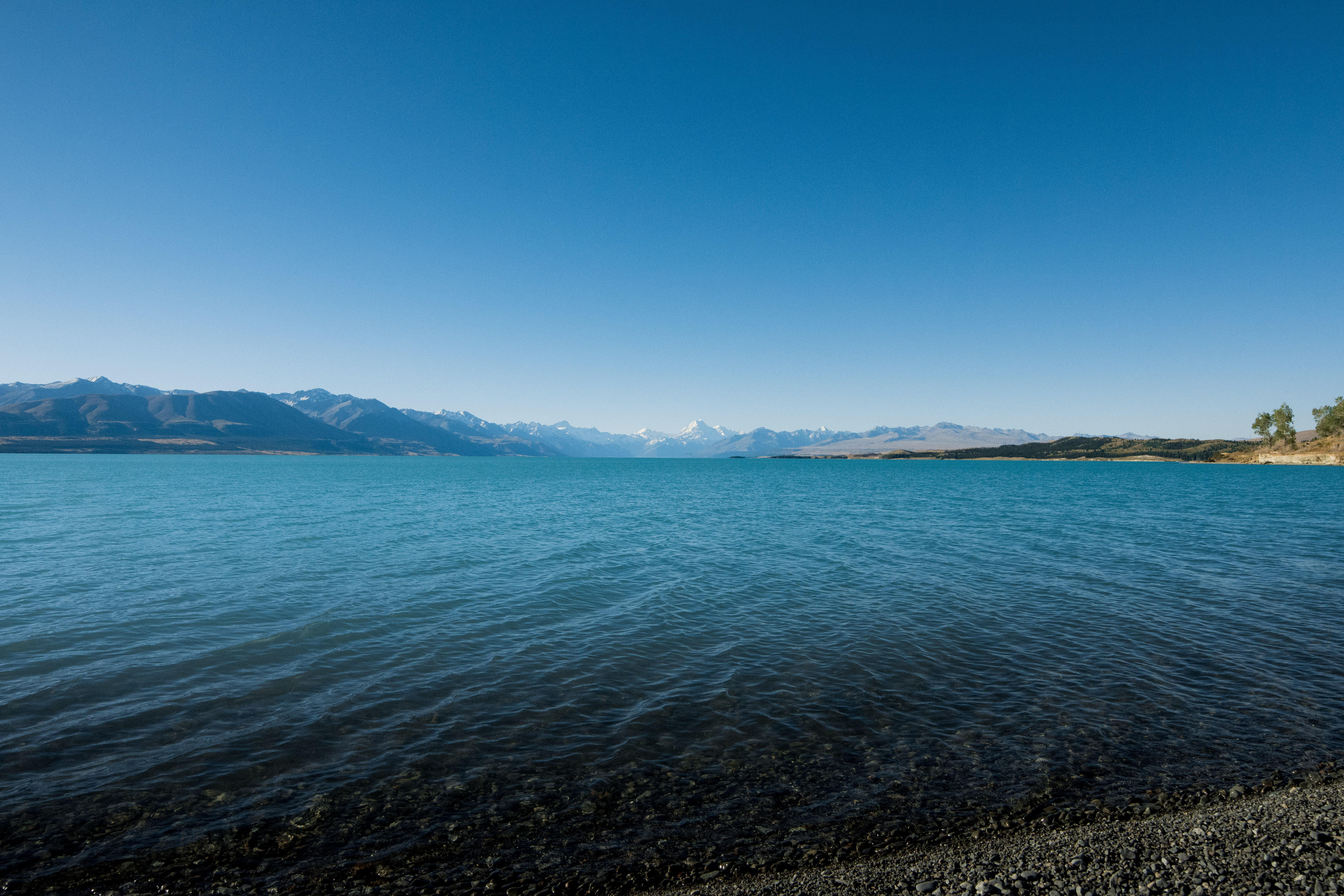 Mt. Cook seen from Lake Pukaki